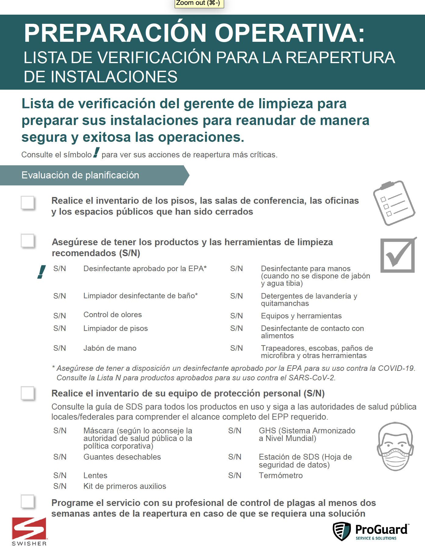 Operational Readiness: Manager Checklist 