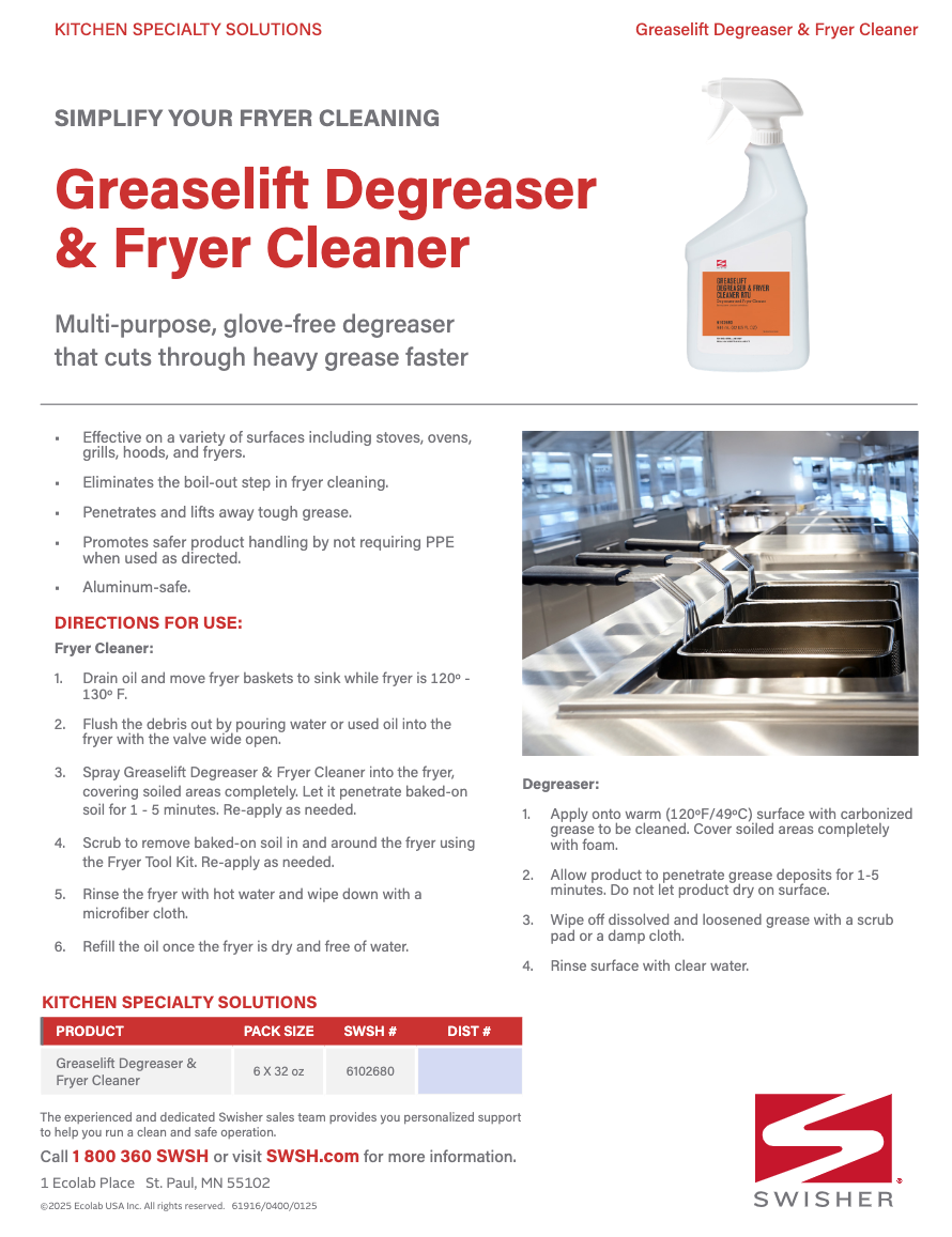 Swisher Enzymatic Flatware Presoak Packets