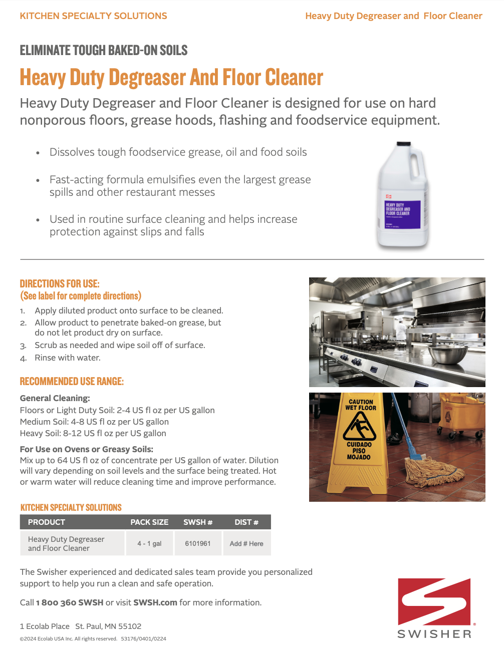 Swisher Clinging Oven Grill Cleaner